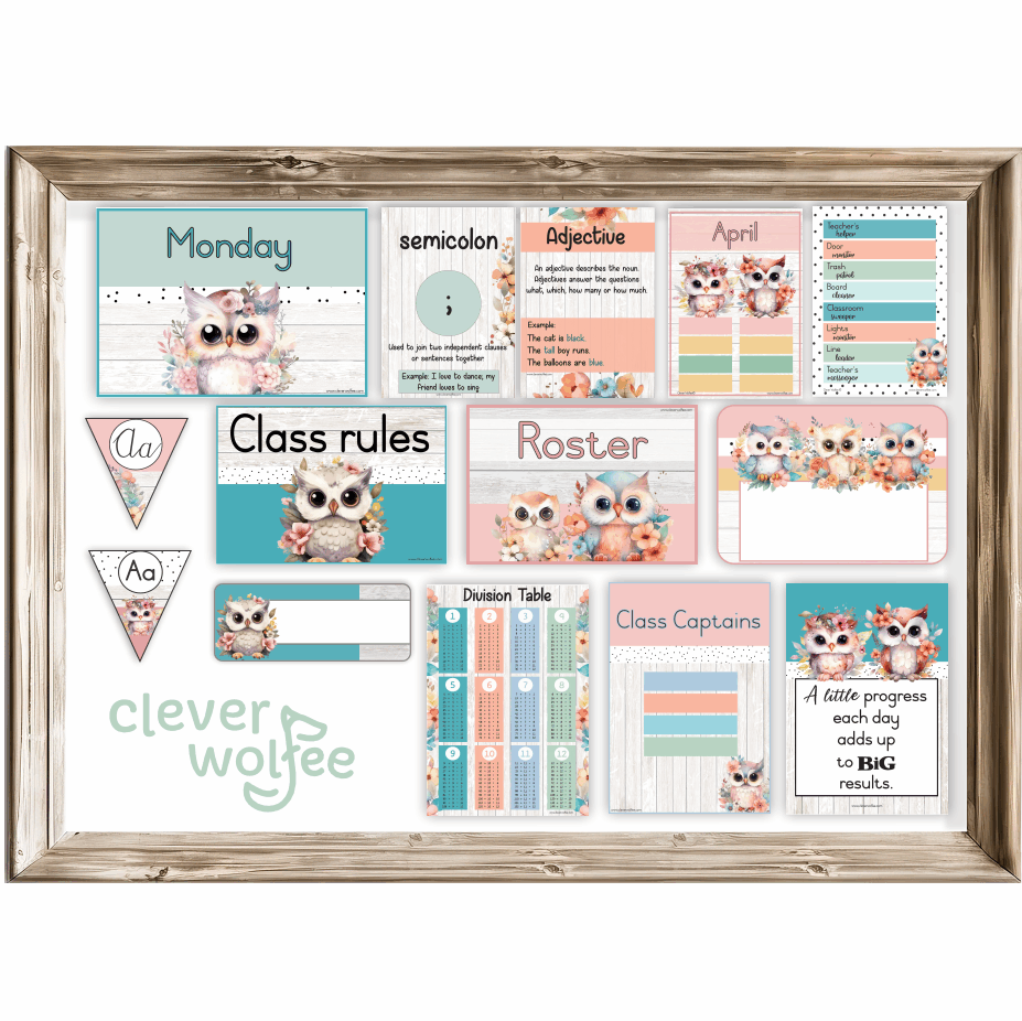 Intermediate Class Theme - Owls 3 - Image 2