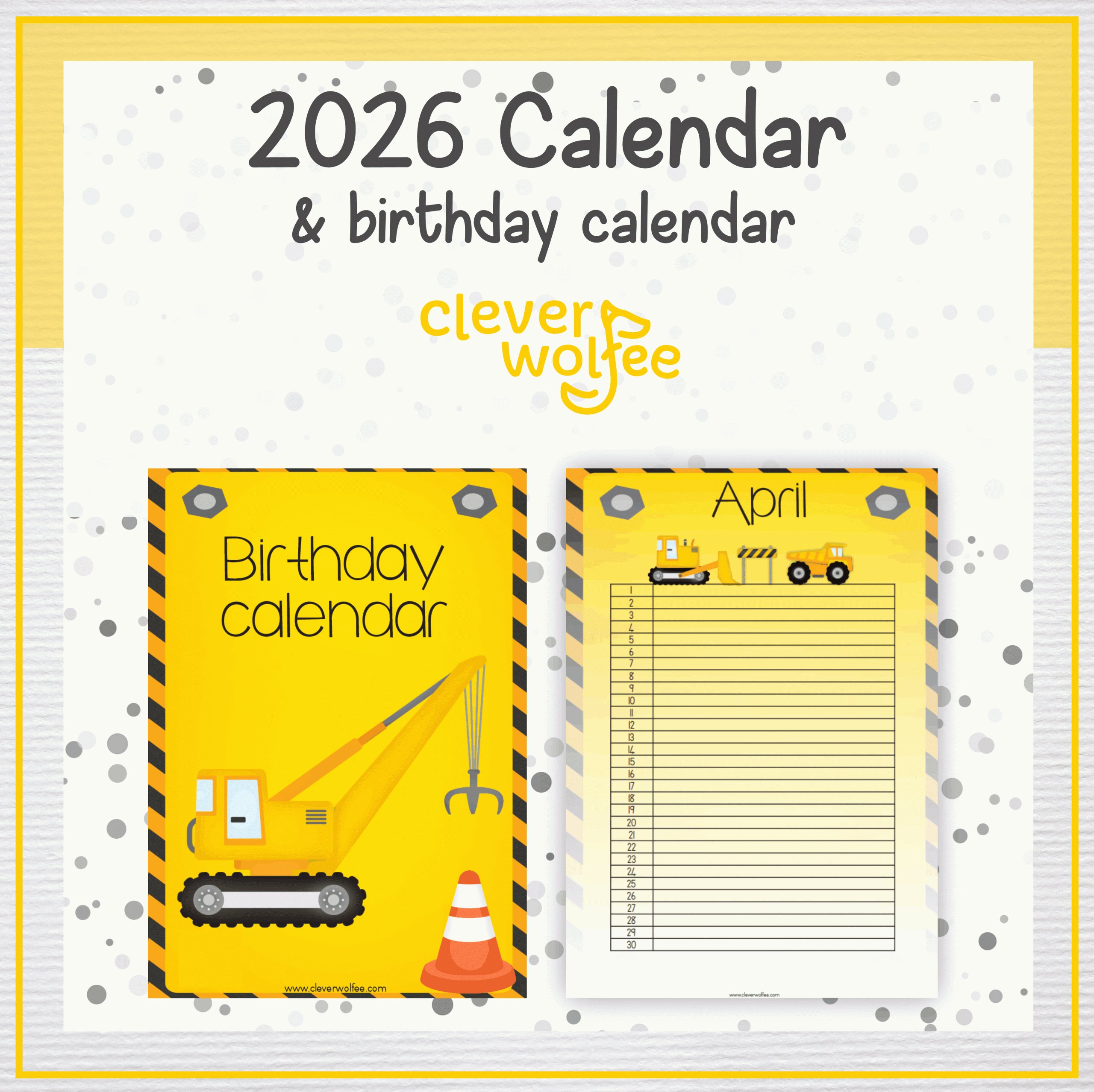 Construction calendar 2026 - Image 2