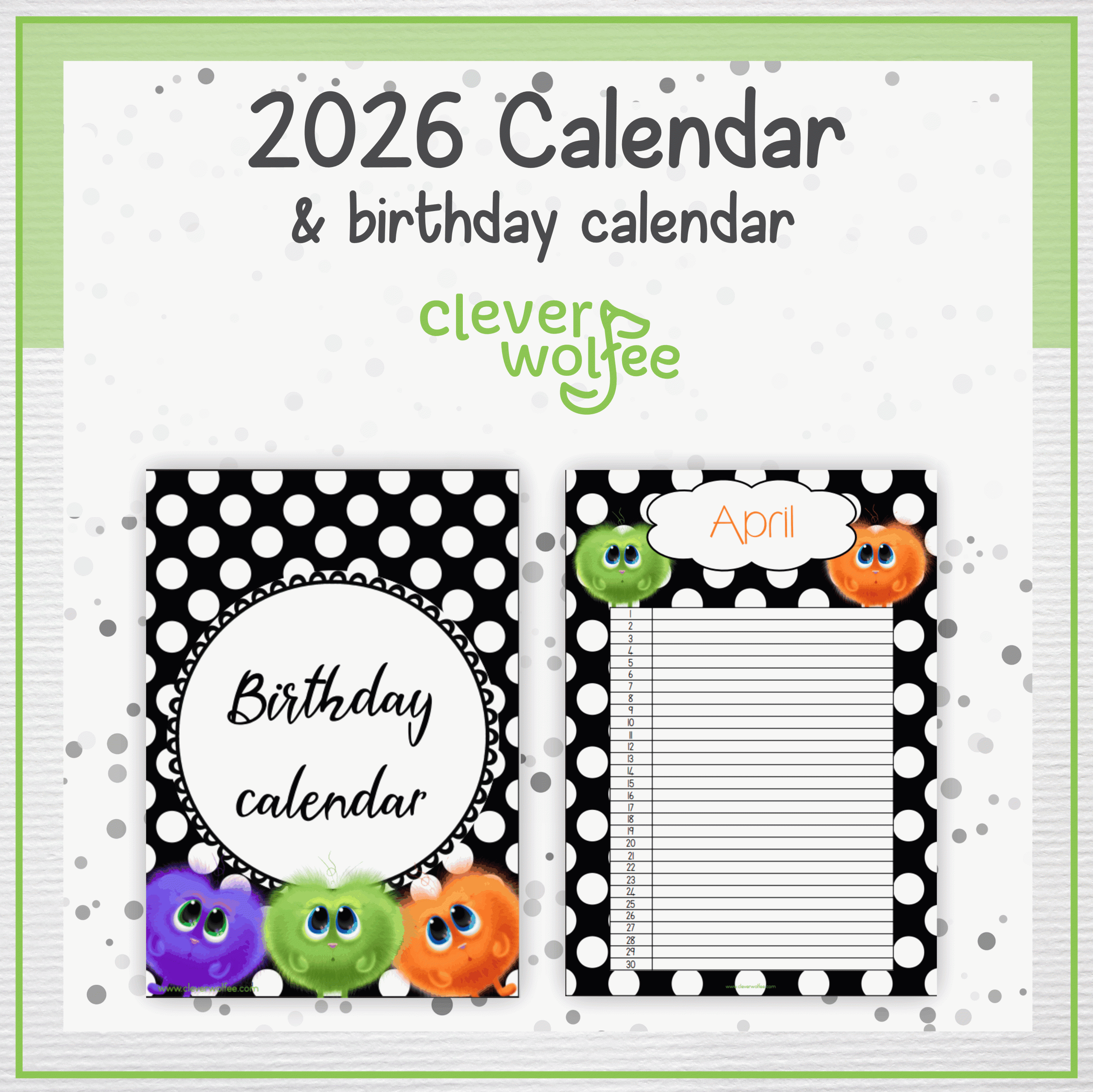 Fluffies calendar 2026 - Image 2