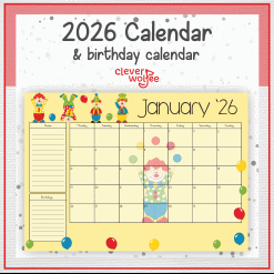 Clown calendar 2026