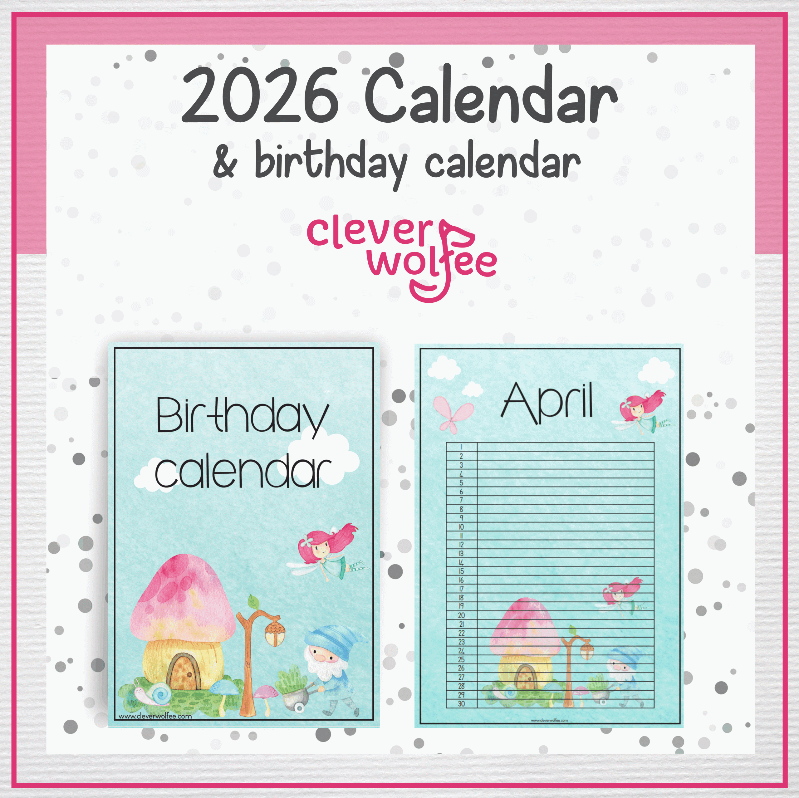 Fairies and gnomes calendar 2026 - Image 2
