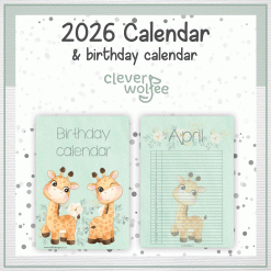 Alternative view of Giraffe 2 calendar 2026