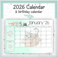 Cats calendar 2026