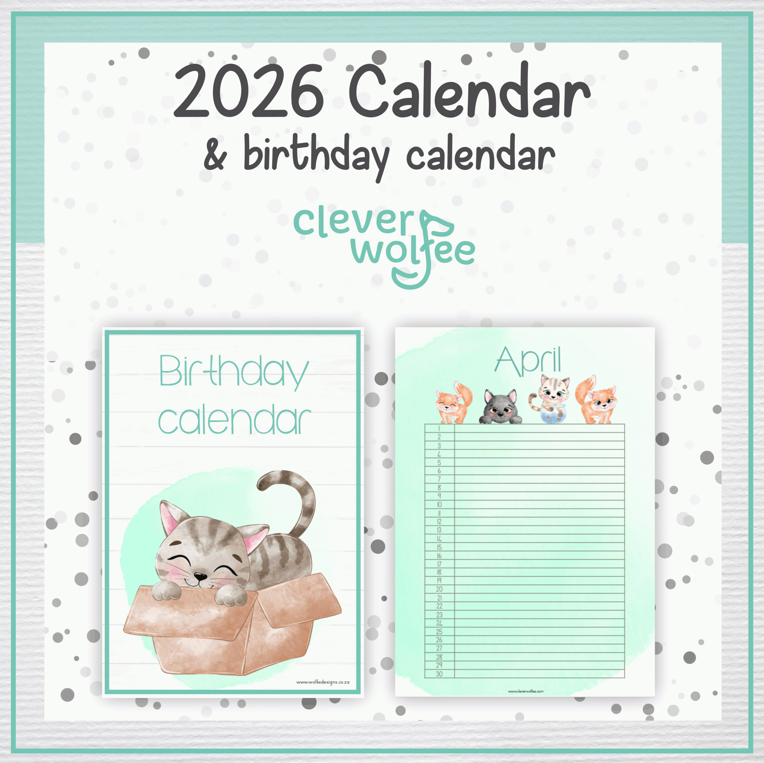 Cats calendar 2026 - Image 2