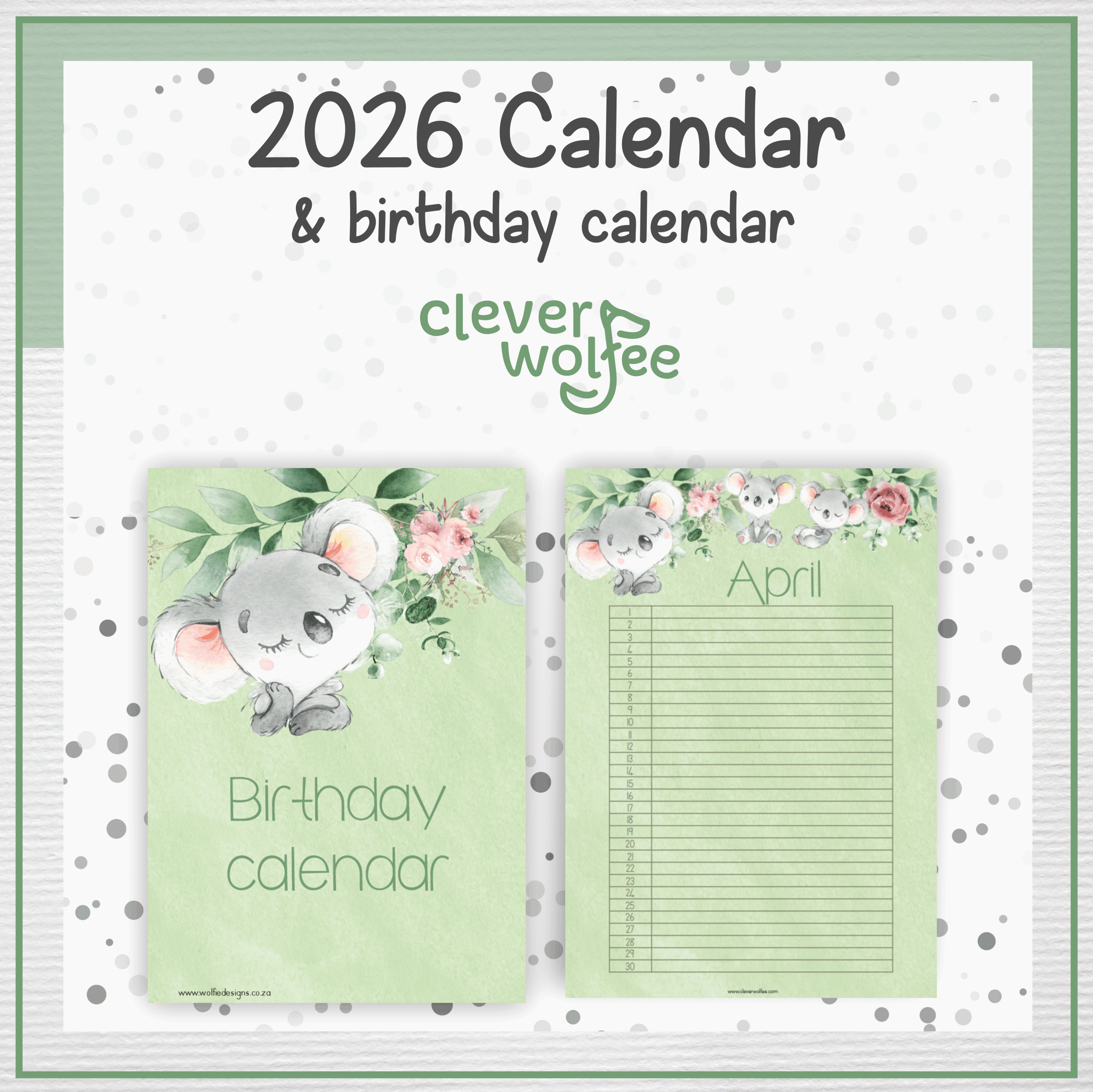 Koala 2 calendar 2026 - Image 2