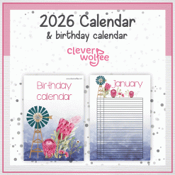 Alternative view of Proteas and windmill calendar 2026