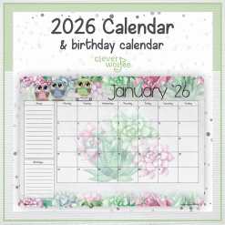 Owl calendar 2026