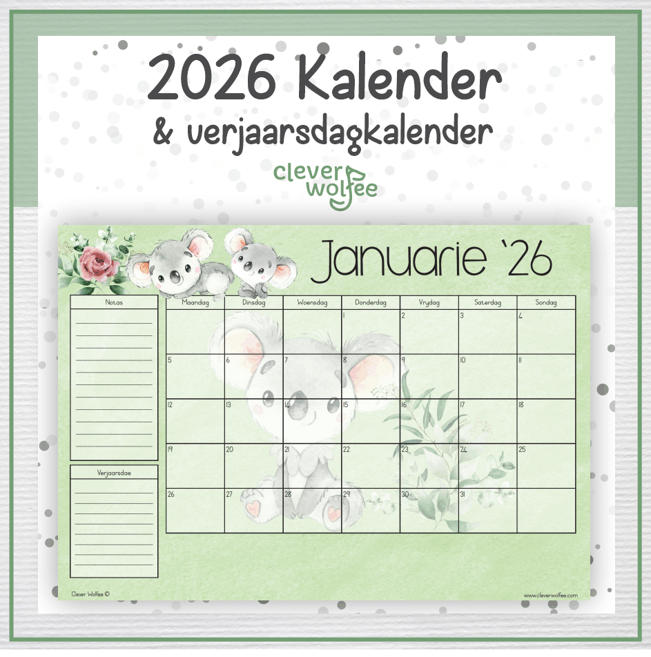 Koala 2 kalender 2026