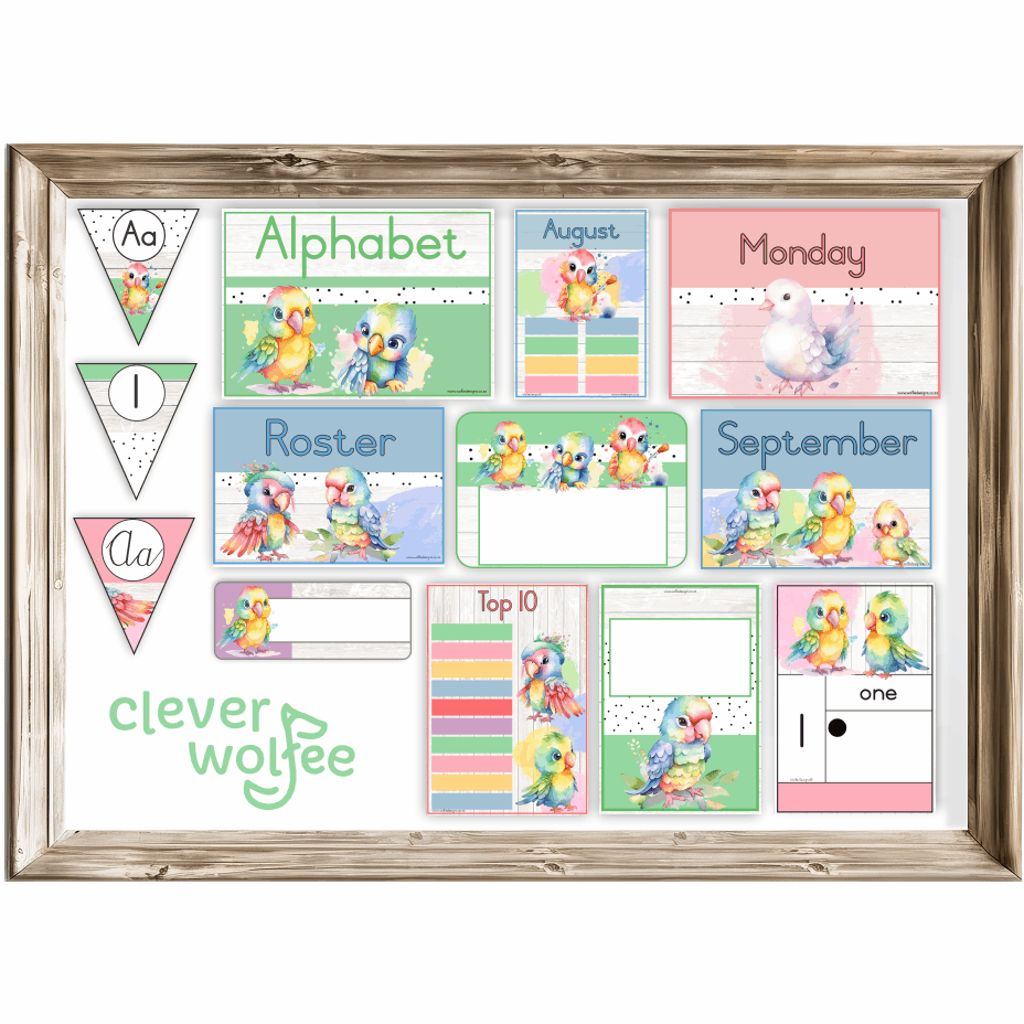 Class theme - Parrots - Image 2