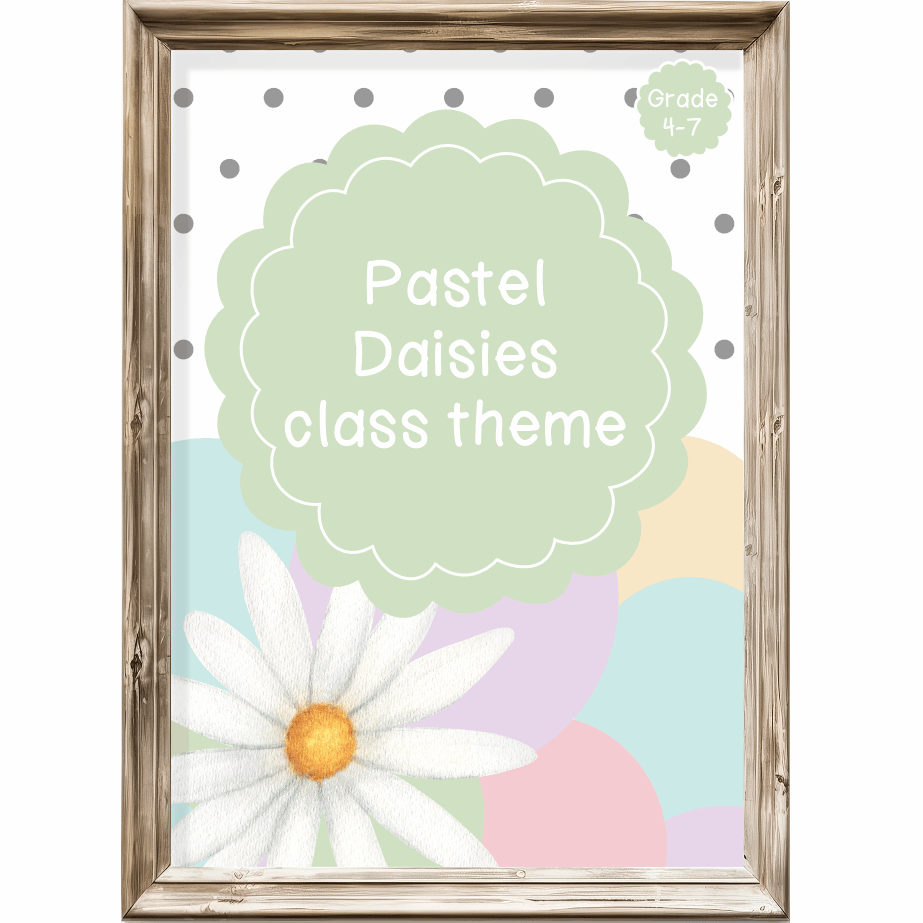 Intermediate Class Theme - Pastel Daisies