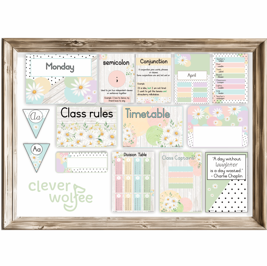 Intermediate Class Theme - Pastel Daisies - Image 2