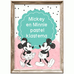 Klastema - Mickey en Minnie Muis pastel