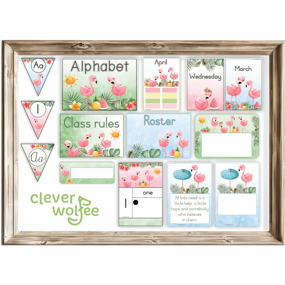 Class theme - pastel flamingo - Image 2