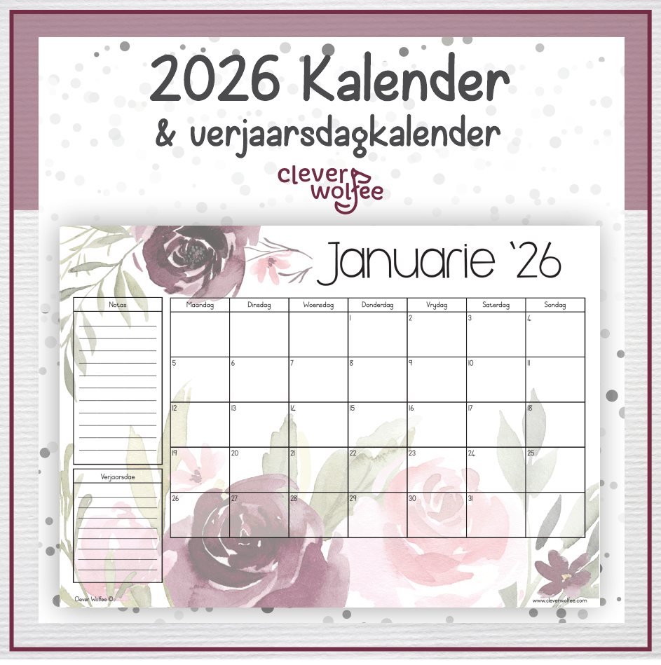 Pers blom kalender 2026