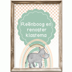 Klastema - reënboog en renoster