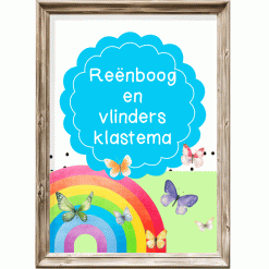 Klastema - reënboog en vlinders