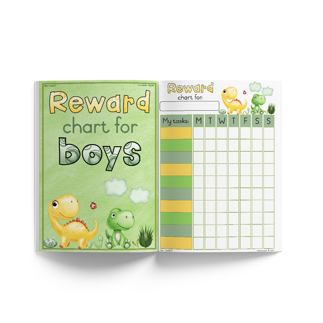 Reward chart for boys - dinosaurs - Image 2