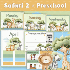 Alternative view of Safari 2 class theme - Preschool