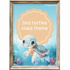 Under the sea: Sea turtle Class theme - Preschool