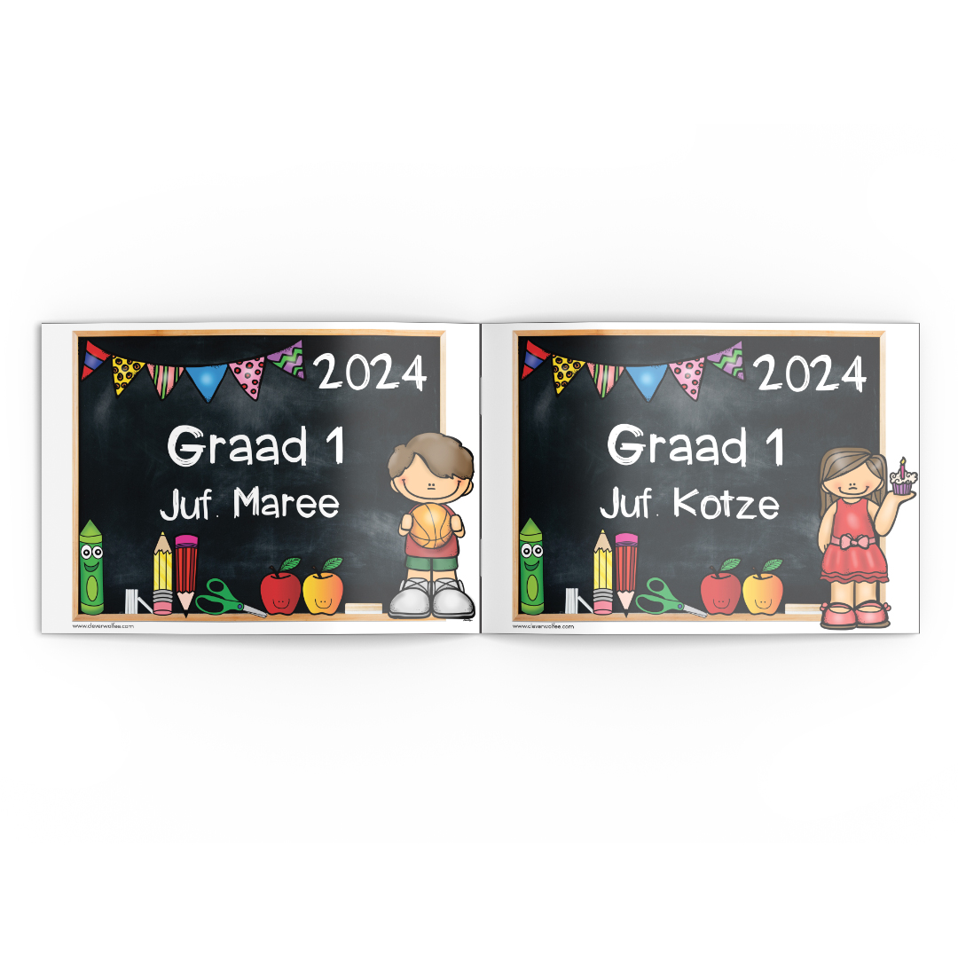 Eerste dag van skool plakkaat - seun - Image 2