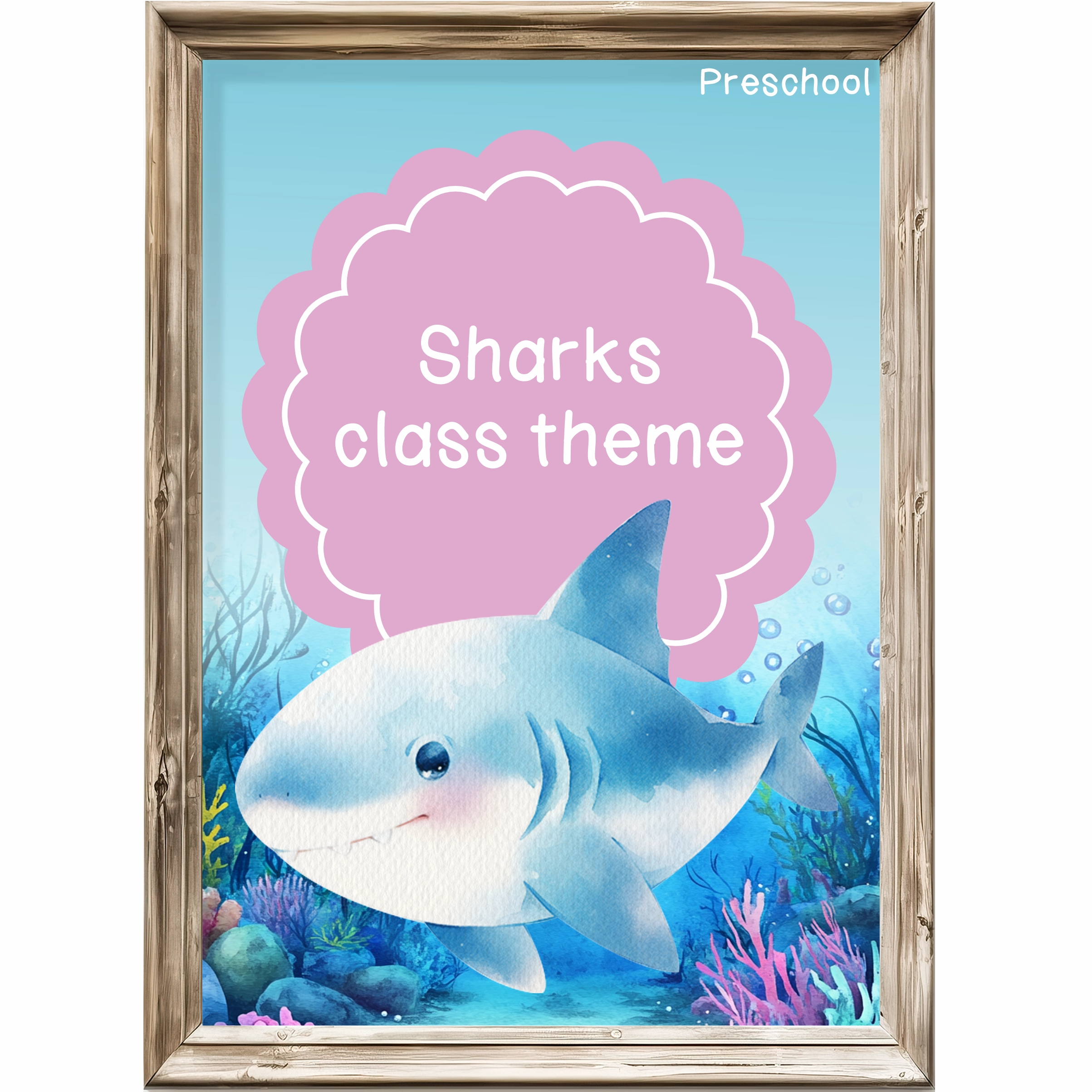 Under the sea: Sharks Class theme - Preschool