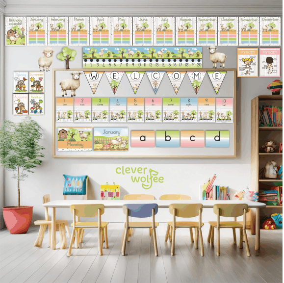 Farm: Sheep Class theme - Preschool - Image 2