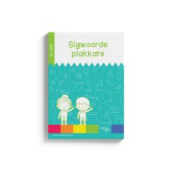 Dubbelklanke plakkate met sigwoorde