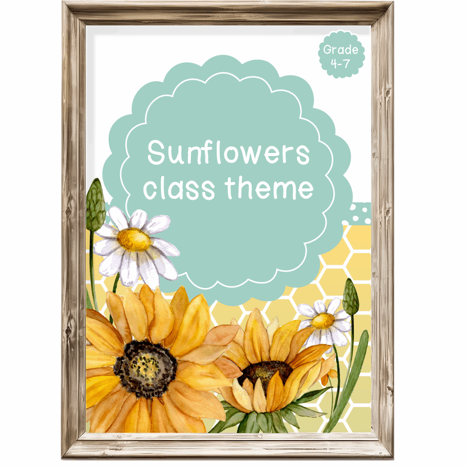 Intermediate Class Theme - Sunflowers