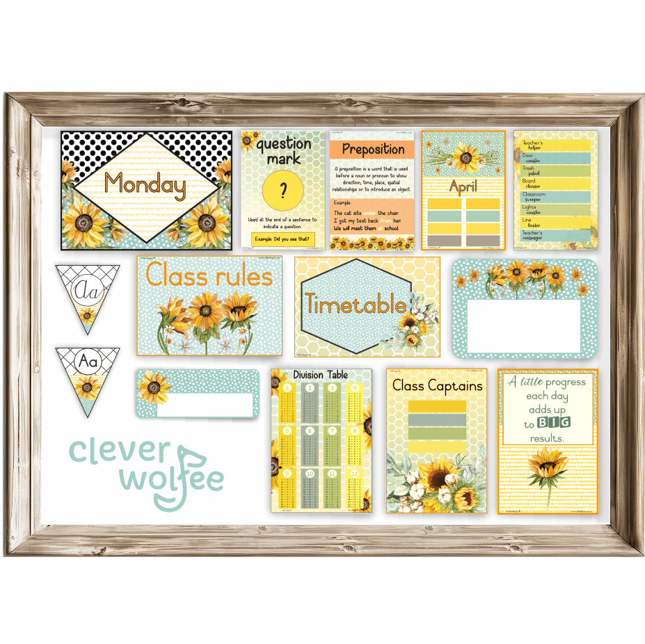 Intermediate Class Theme - Sunflowers - Image 2