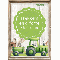 Plaas: Trekkers en olifante klastema - Kleuterskool