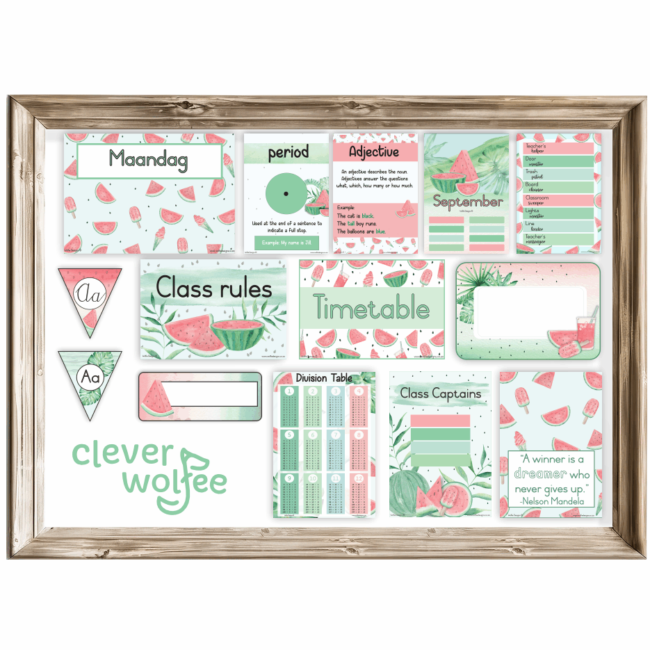 Intermediate Class Theme - Tropical Watermelon - Image 2