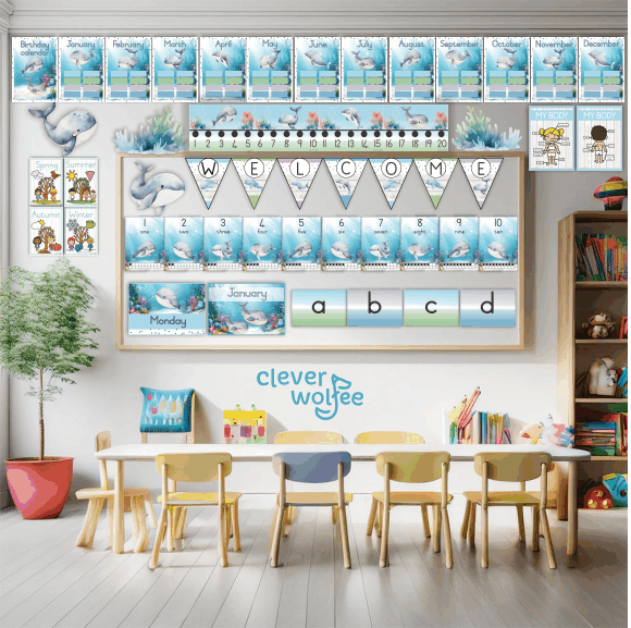 Under the sea: Whales Class theme - Preschool - Image 2