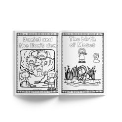 Alternative view of Bible coloring pictures
