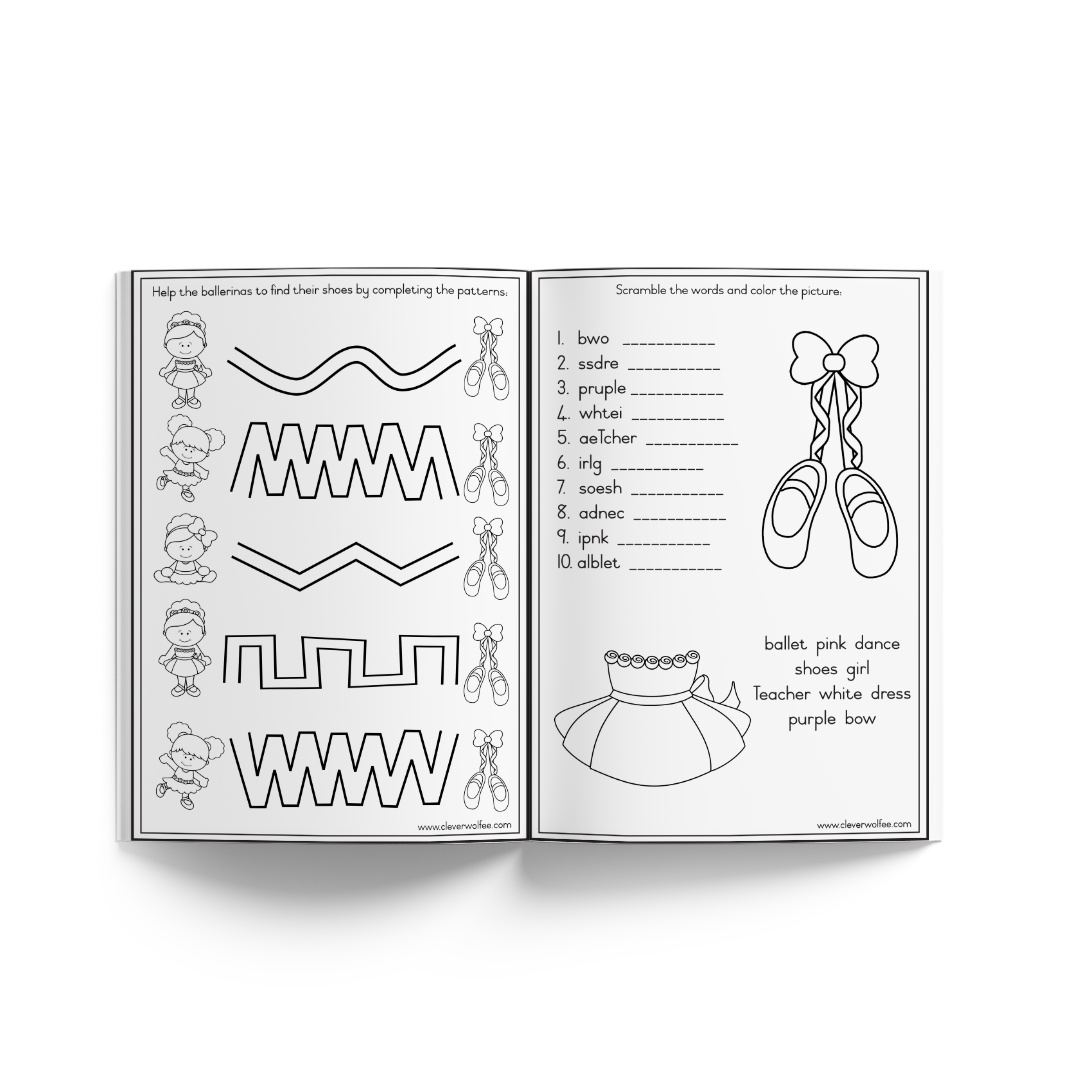 Ballerina themed activity book - Image 2