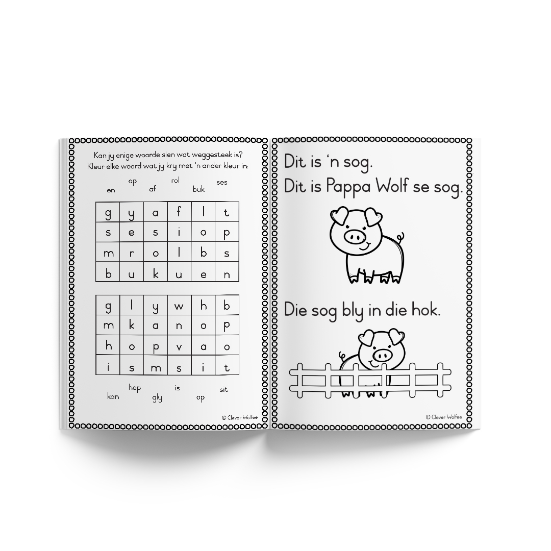 Kleine Wolfie leer lees - Image 3