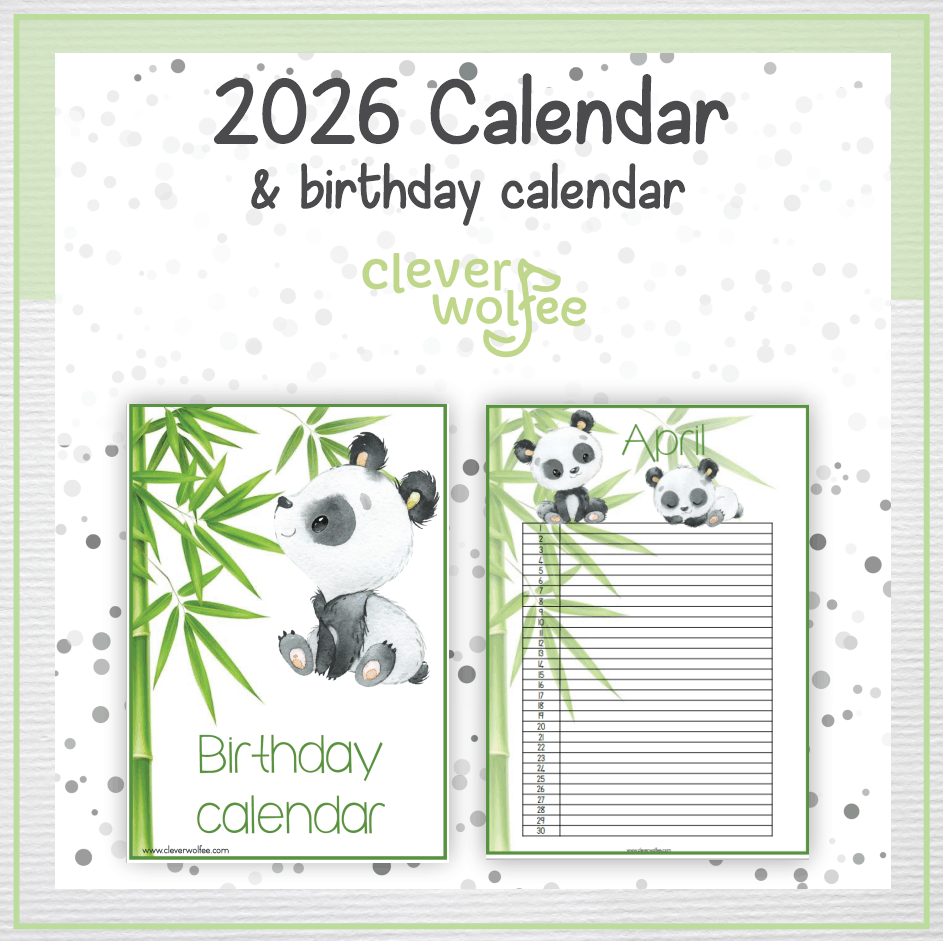 Panda calendar 2026 - Image 2