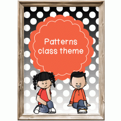 Class theme - black and white patterns