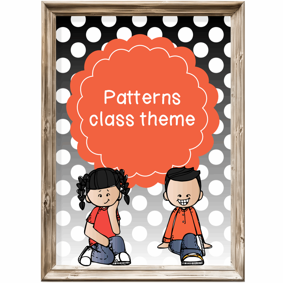 Class theme - black and white patterns